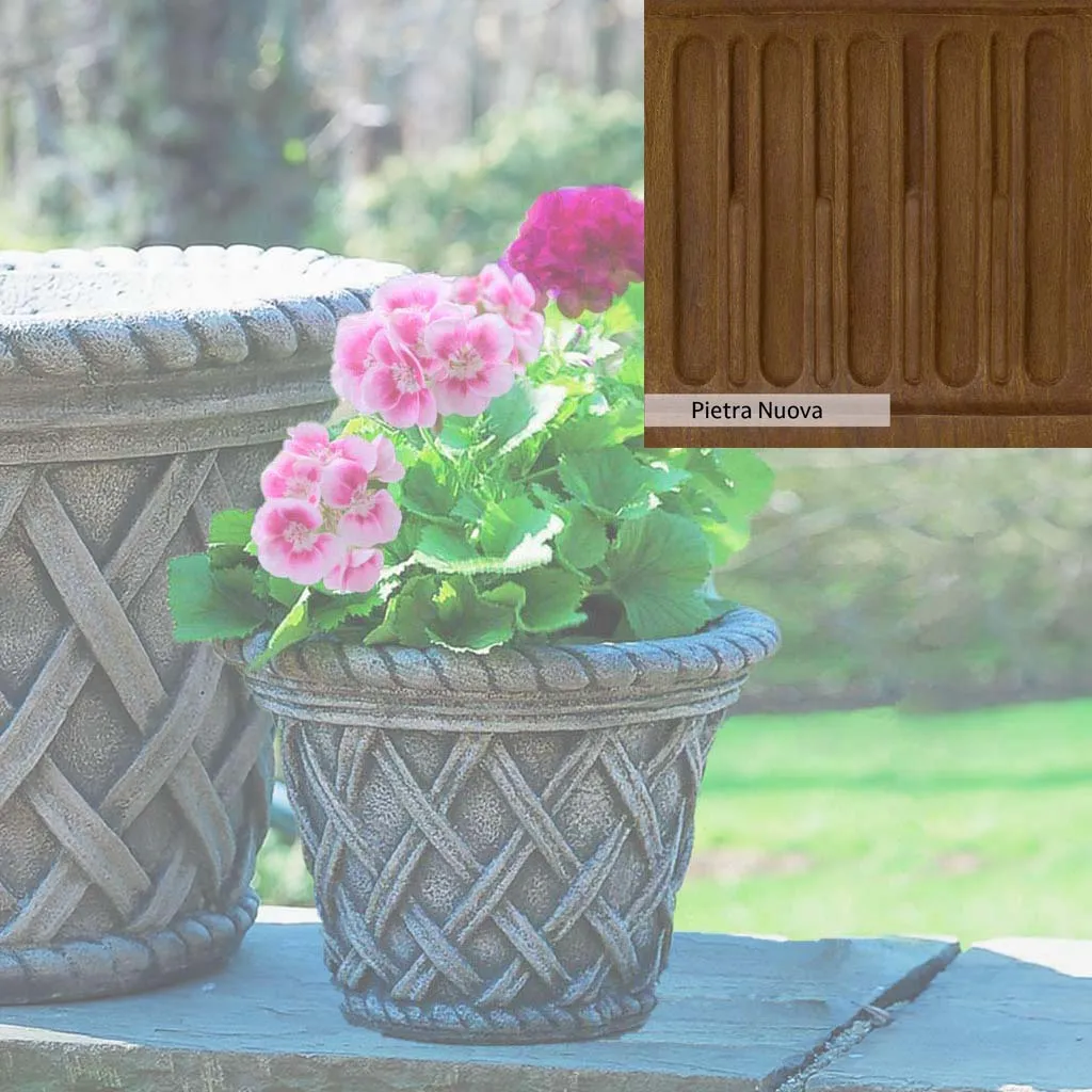 Campania International English Weave Small Planter