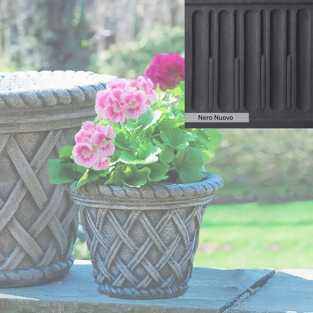 Campania International English Weave Small Planter