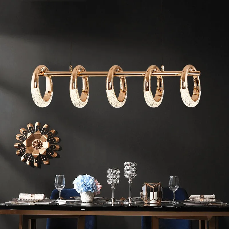 Crystal Loops Hanging Light – Illuminate in Style!
