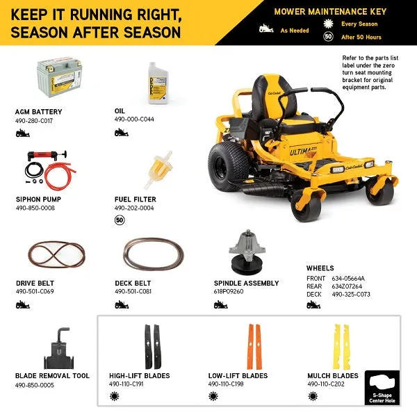 Cub Cadet ZT1 42 Ultima Residential Zero-Turn Mower (17AREACSA10)