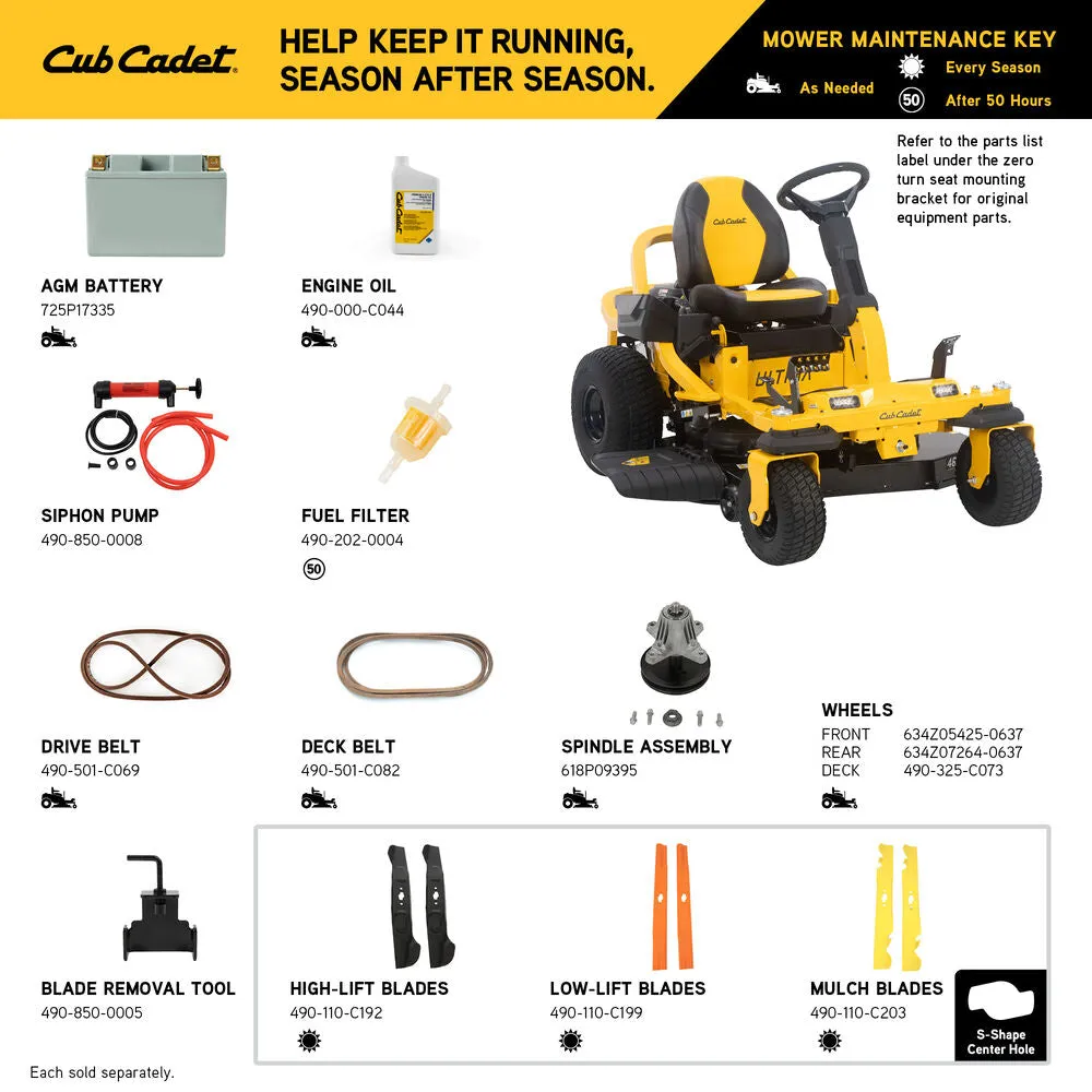 Cub Cadet ZTS1 46 Ultima Residential Zero-Turn Mower (17ARGBYNA10)