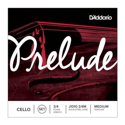 D'Addario J10103/4M Prelude Medium Tension 3/4 Cello Strings