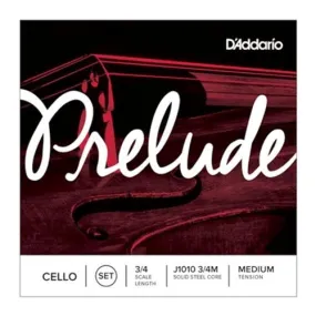 D'Addario J10103/4M Prelude Medium Tension 3/4 Cello Strings