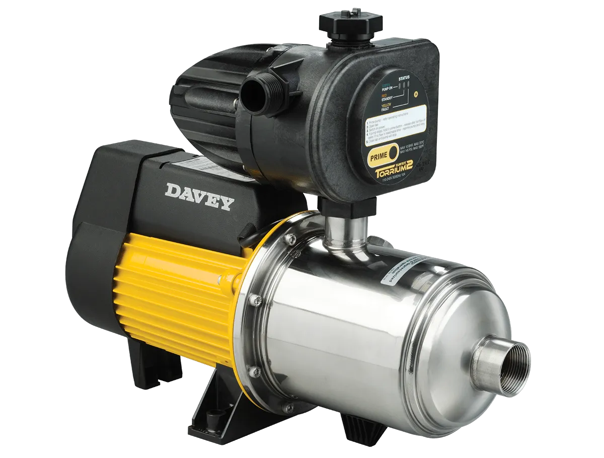 Davey HM60 Series Horizontal Multistage Pressure Pumps with Torrium2 Controller (Max 80LPM/690kPa)