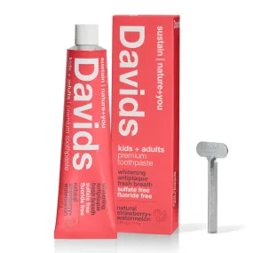 Davids Kids Adults Strawberry Watermelon toothpaste