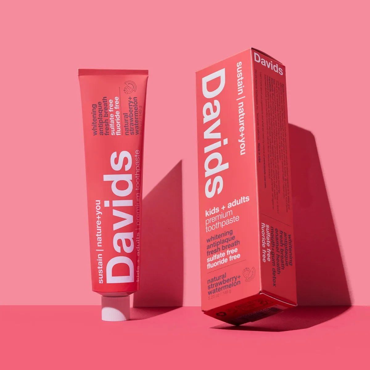 Davids Kids Adults Strawberry Watermelon toothpaste