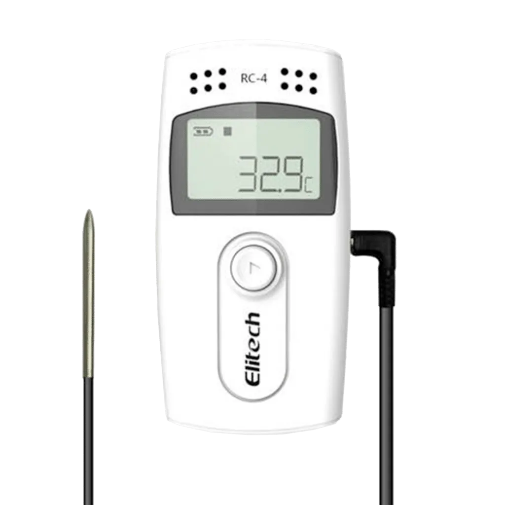 Elitech RC-4 Multi-use Temperature Recorder And Data Logger with External probe