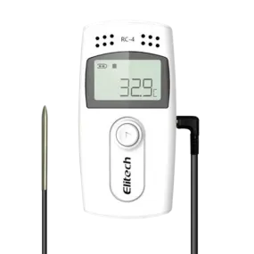 Elitech RC-4 Multi-use Temperature Recorder And Data Logger with External probe