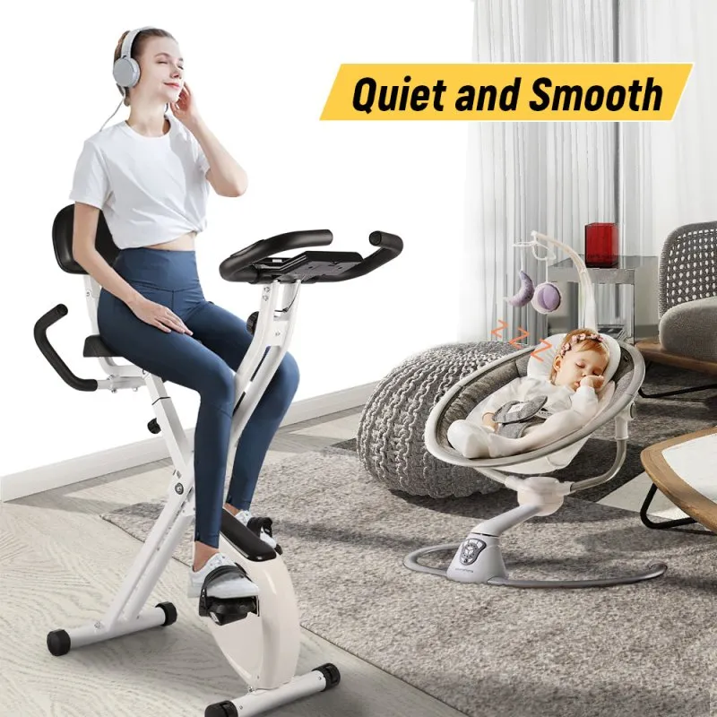 Exercise Bikes Fitness Bike Trainer LCD Display Pulse Sensor