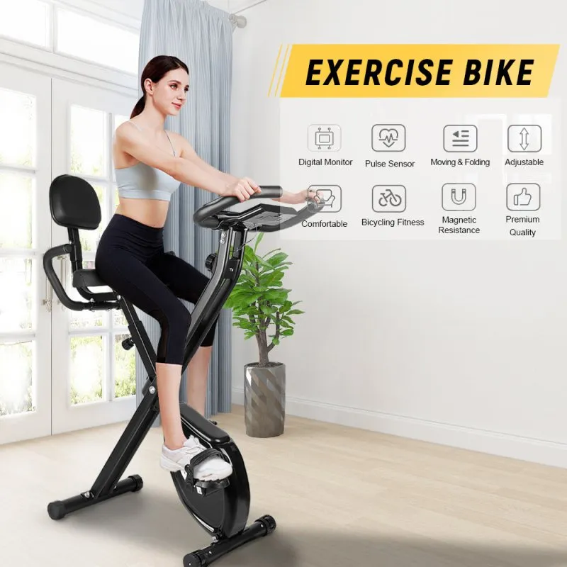 Exercise Bikes Fitness Bike Trainer LCD Display Pulse Sensor
