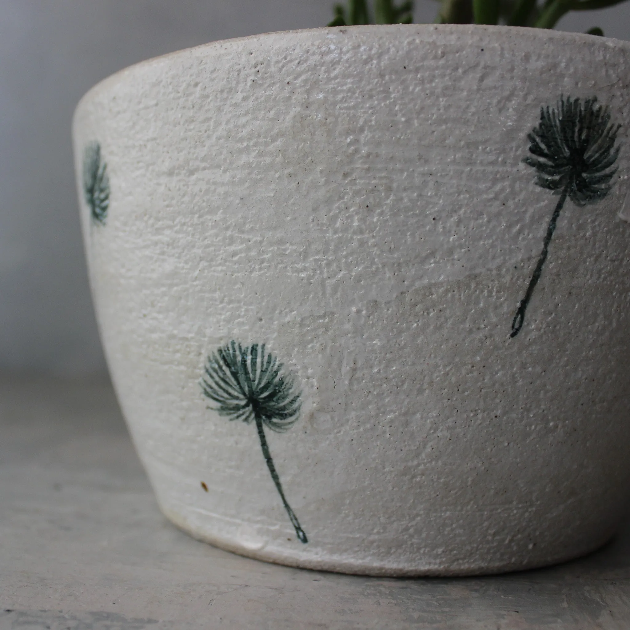 Extra Large Ceramic Planter Dandelion