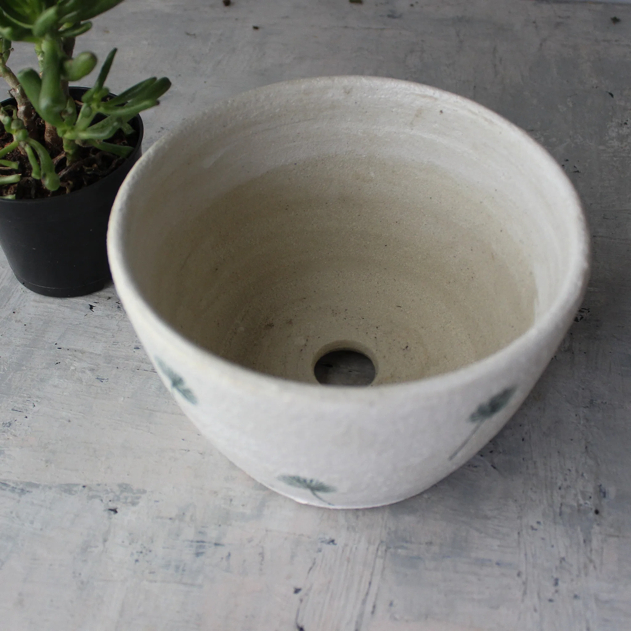 Extra Large Ceramic Planter Dandelion