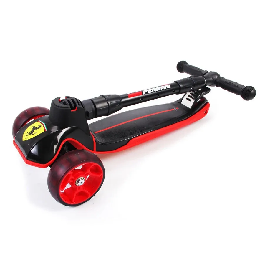 Ferrari Twist Scooter With Led Lights (Black)
