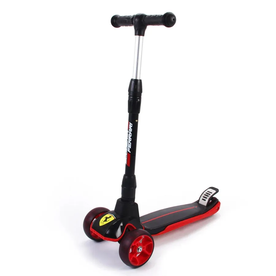 Ferrari Twist Scooter With Led Lights (Black)
