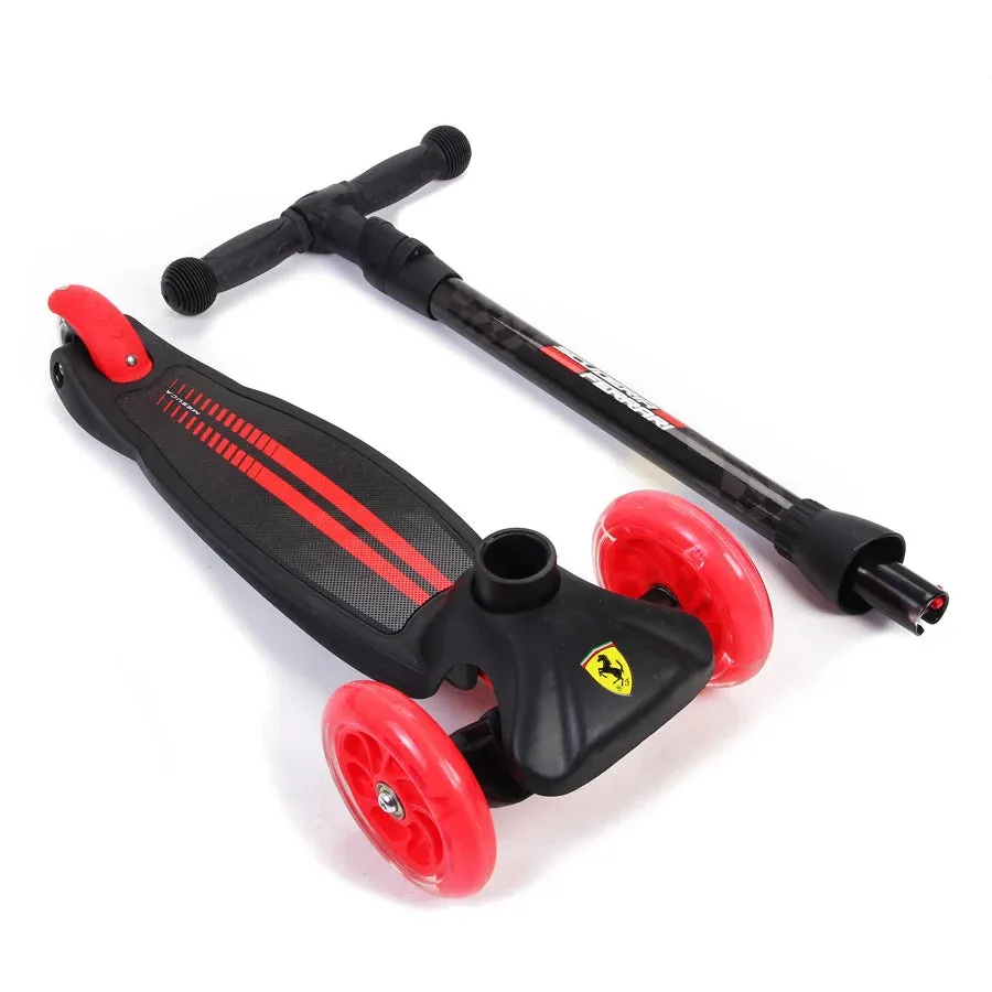 Ferrari Twist Scooter With Led Lights (Black)
