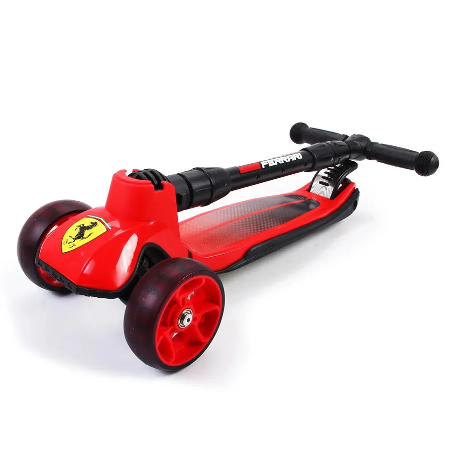 Ferrari Twist Scooter With Led Lights (Red)