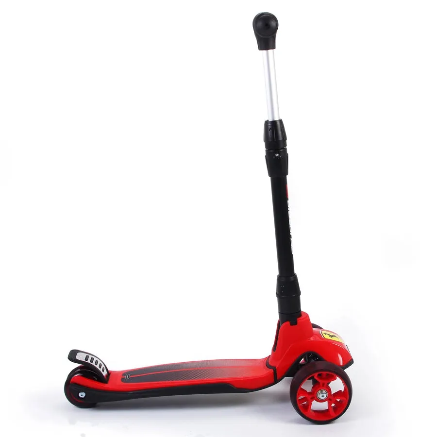 Ferrari Twist Scooter With Led Lights (Red)
