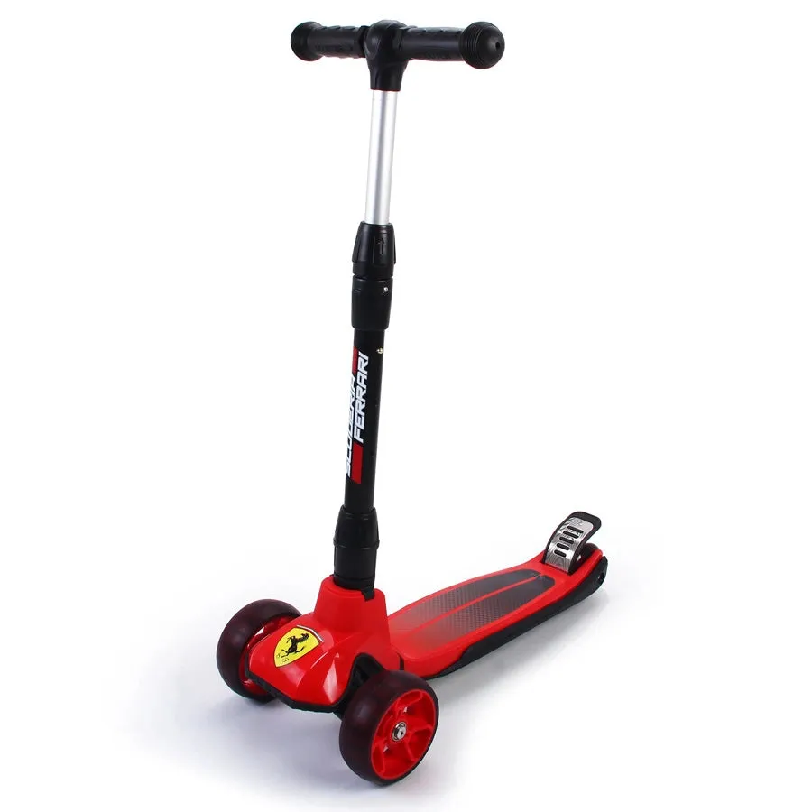 Ferrari Twist Scooter With Led Lights (Red)