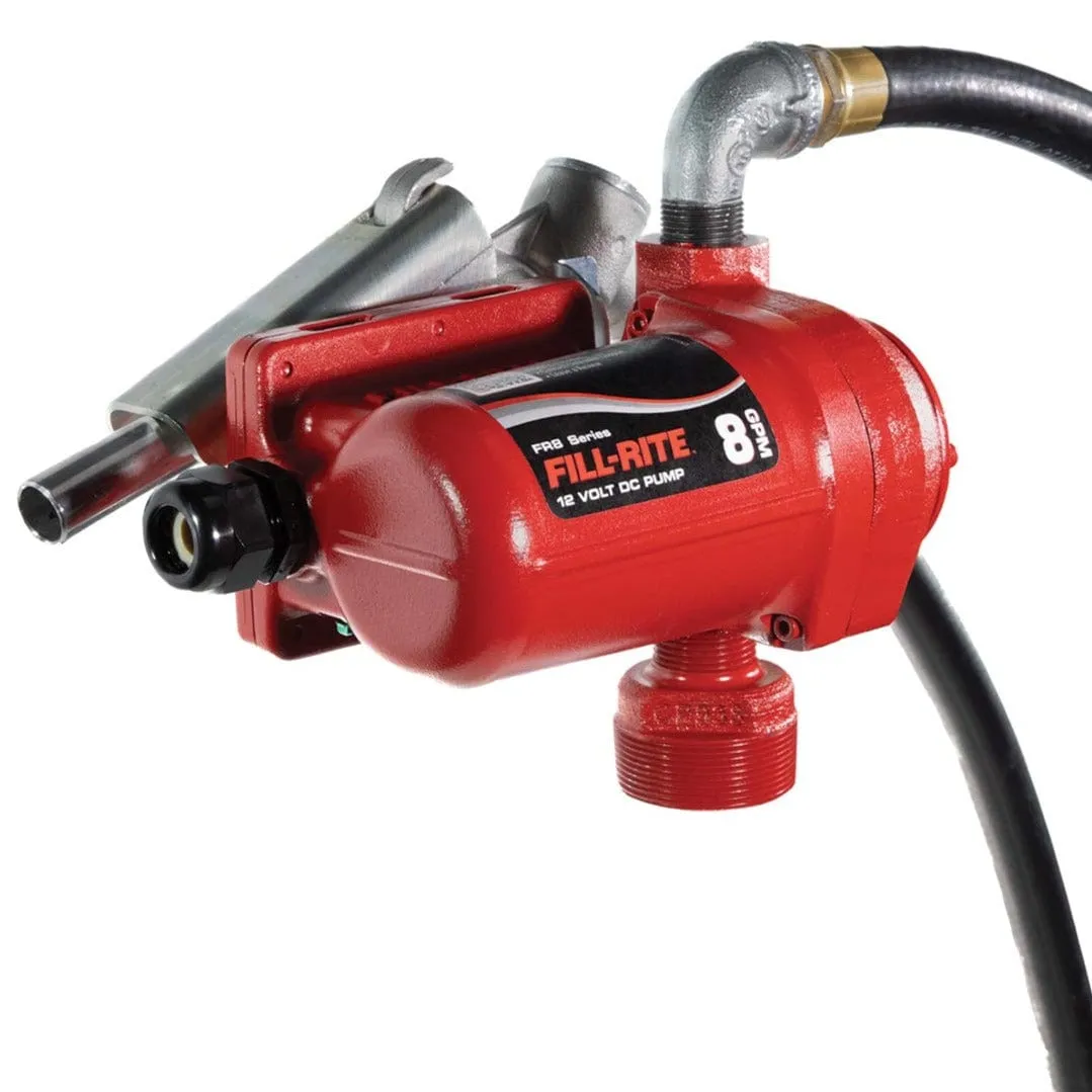 Fill-Rite 12V DC 8 GPM Fuel Transfer Pump with Nozzle