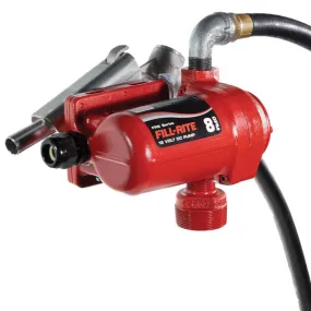 Fill-Rite 12V DC 8 GPM Fuel Transfer Pump with Nozzle