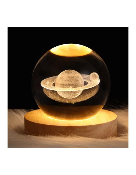 Galaxy Crystal Ball Table LED Night Light - Illuminate Your Space with Celestial Beauty.