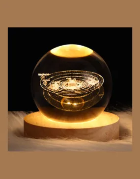 Galaxy Crystal Ball Table LED Night Light - Illuminate Your Space with Celestial Beauty.