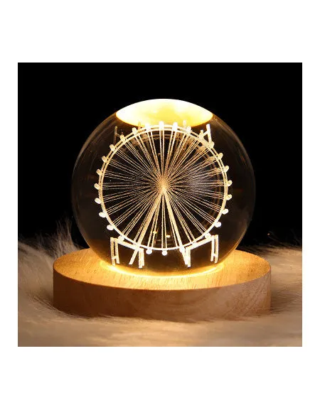 Galaxy Crystal Ball Table LED Night Light - Illuminate Your Space with Celestial Beauty.
