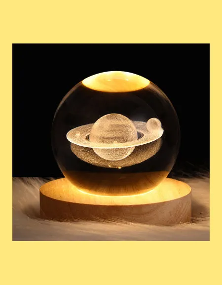 Galaxy Crystal Ball Table LED Night Light - Illuminate Your Space with Celestial Beauty.