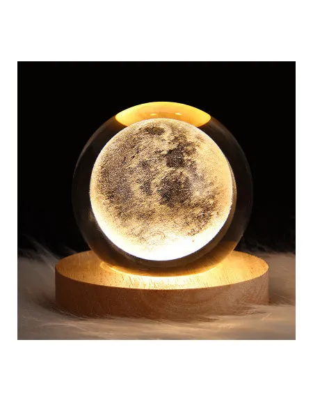 Galaxy Crystal Ball Table LED Night Light - Illuminate Your Space with Celestial Beauty.