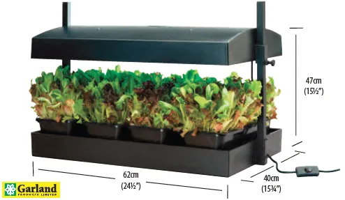 Garland Grow Light Garden - Black 48w