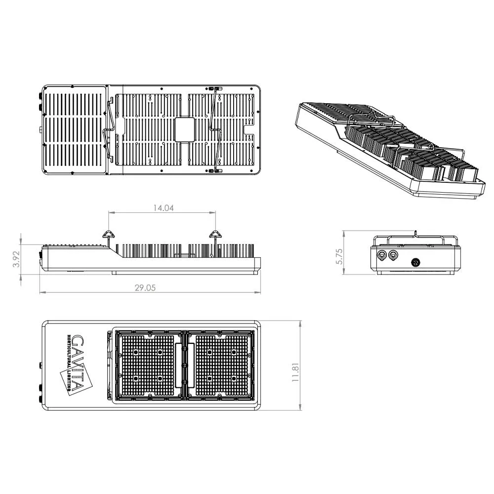 Gavita CT1930e, LED Grow Light, 120-277V
