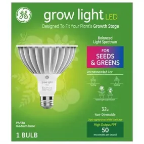 GE Lighting Grow Light Balanced Spectrum LED PAR38, 32W