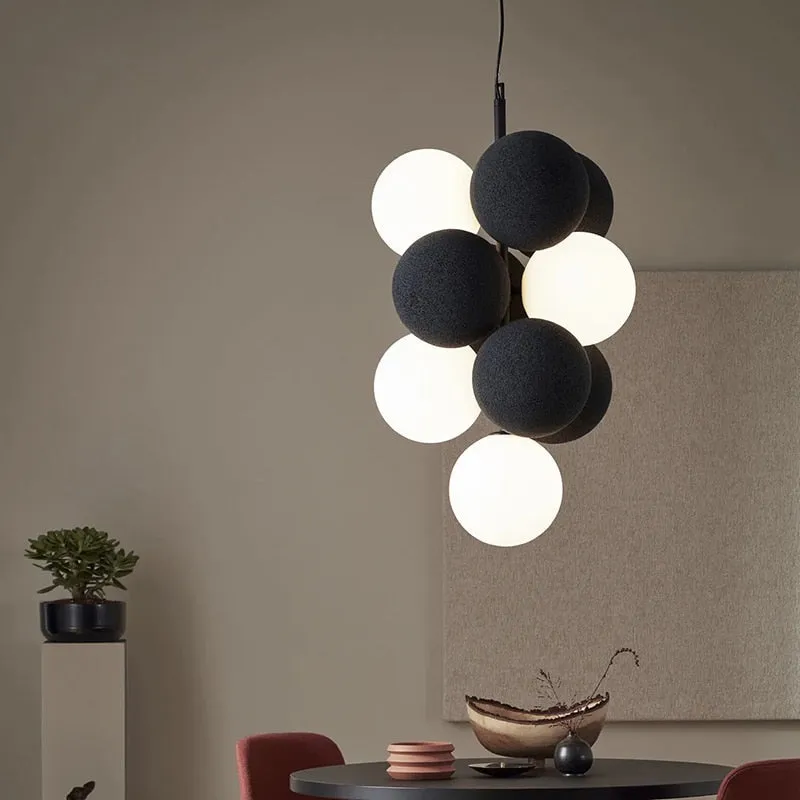 Glass Balls Chandeliers: Stunning Grapes Lighting Fixtures