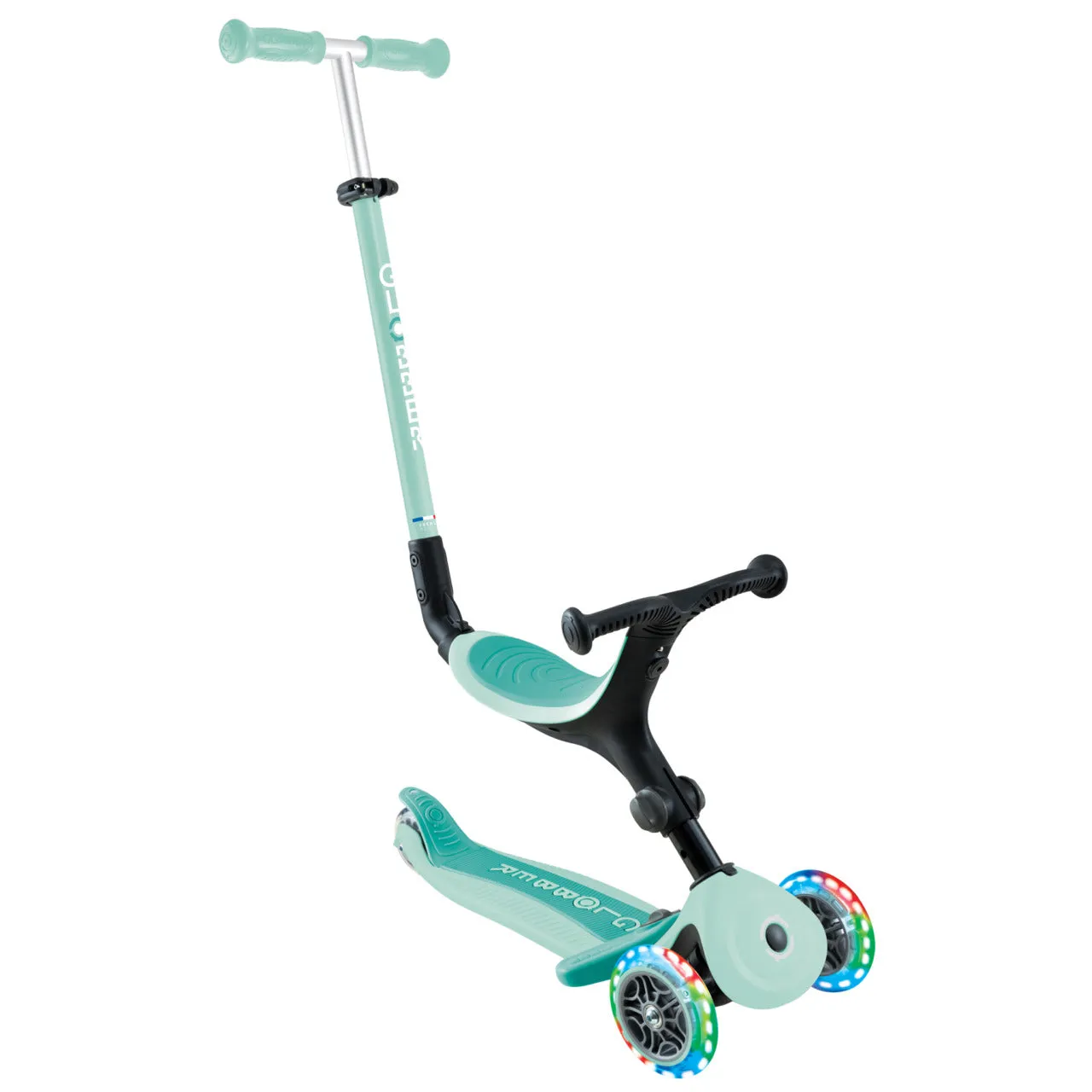 Globber Go Up Active Lights - Mint/Dark Mint