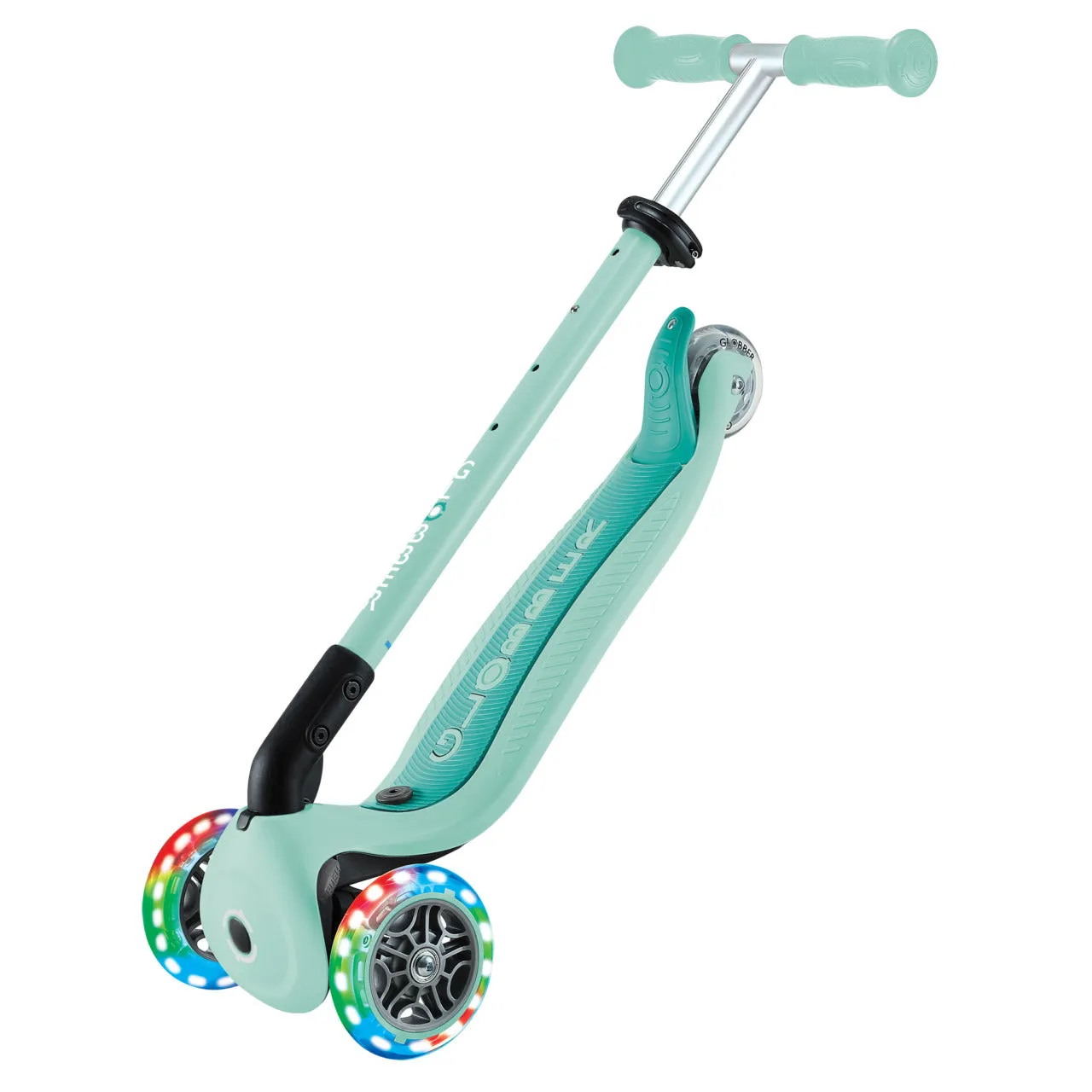 Globber Go Up Active Lights - Mint/Dark Mint