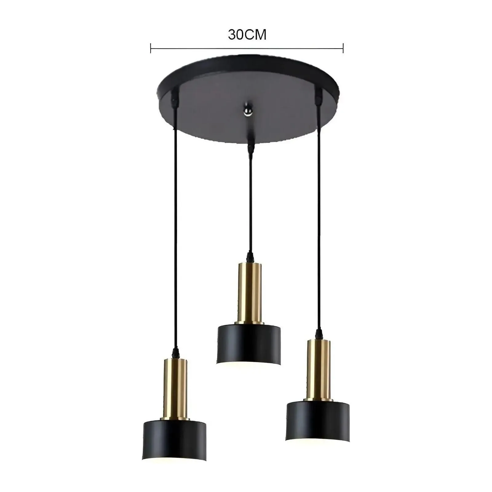 GoldGlow Lights - Nordic Gold Luxus Pendelleuchte LED