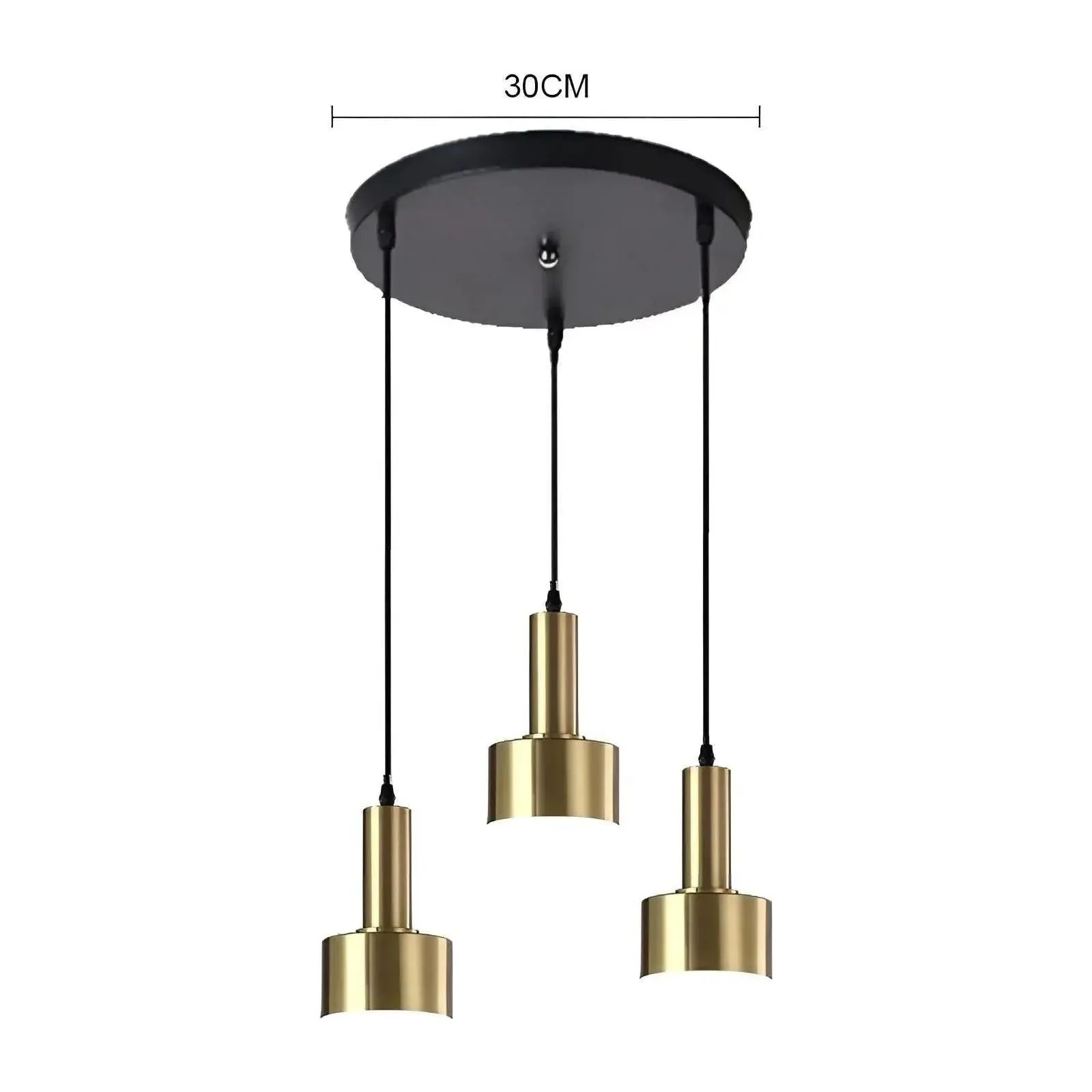 GoldGlow Lights - Nordic Gold Luxus Pendelleuchte LED