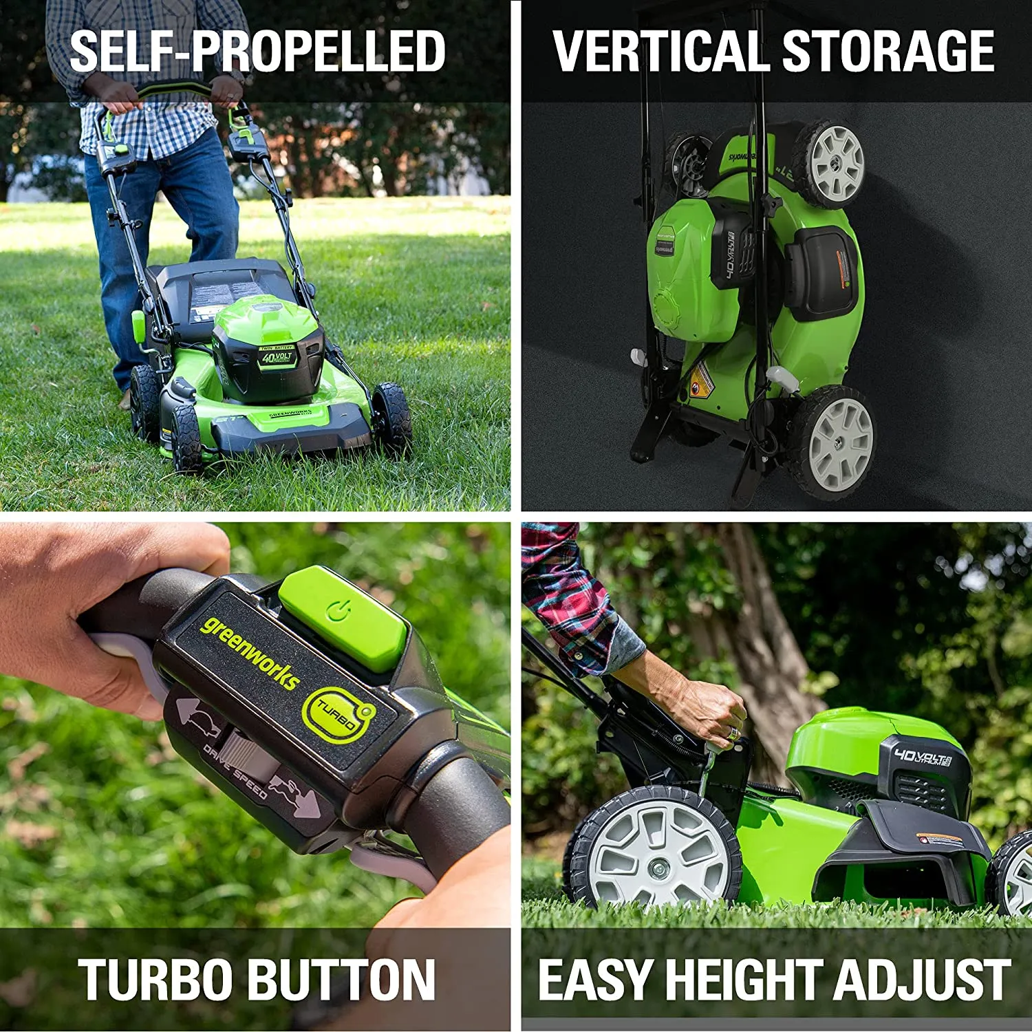 Greenworks 40V 6.0Ah 21" BL Mower with Battery