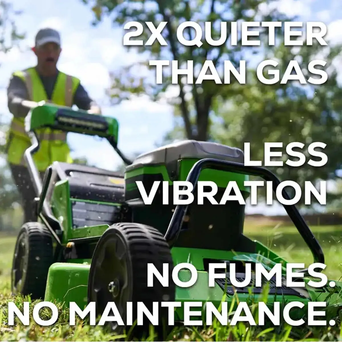 Greenworks Lawn Mower 30” Self-Propelled with (3) 8Ah Batteries and Dual Port Charger