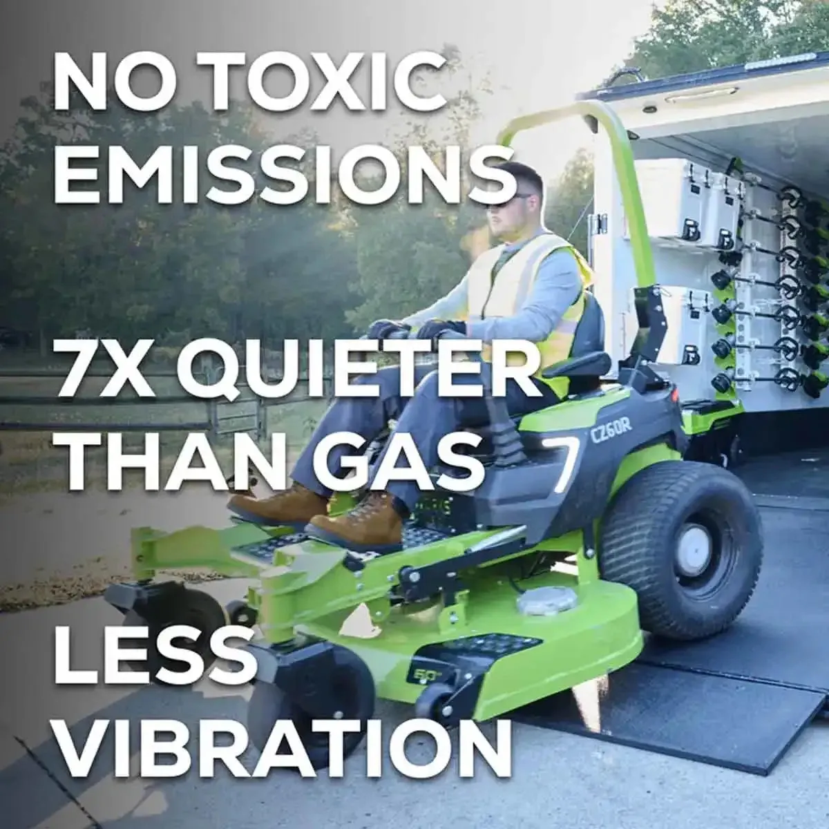 Greenworks OptimusZ 60" 18kWh Ride-On Zero Turn Mower