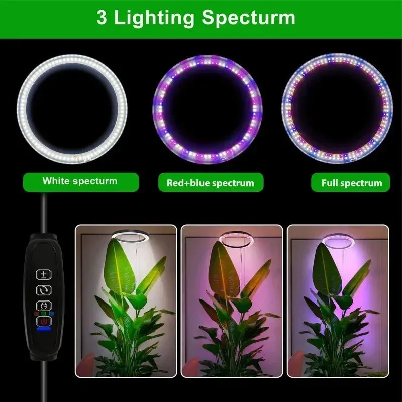 Grow Lights LED Ring Full Spectrum For Indoor Plants