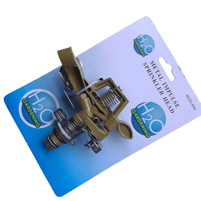 H20 Garden Sprinkler Impulse Heavy Duty Metal Head Adjustable