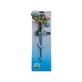 H20 Garden Sprinkler Impulse Heavy-Duty Metal Head On Spike Adjustable