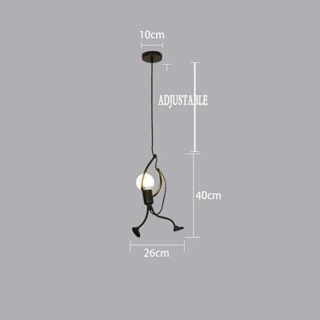 Hangman Climbing Pendant Lamp