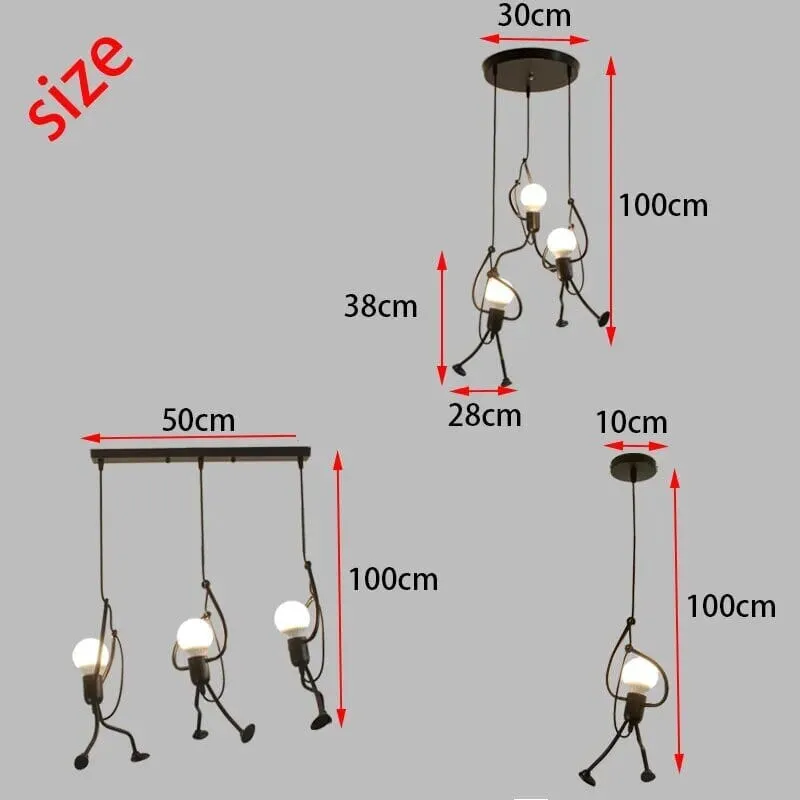 Hangman Climbing Pendant Lamp