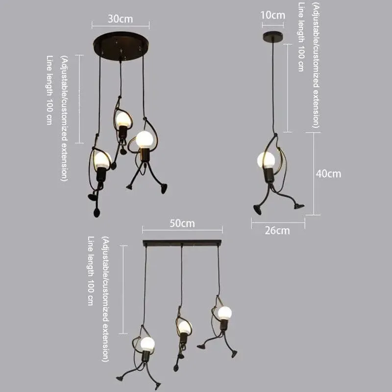 Hangman Climbing Pendant Lamp