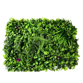 HI FLOORS Artificial Wall Grass with lef for Home Decoration I Grass Mat for Wall I Vertical Garden Artificial Wall Plants (Green Color, 60cm X 40cm X 3cm) (Pack of 3)