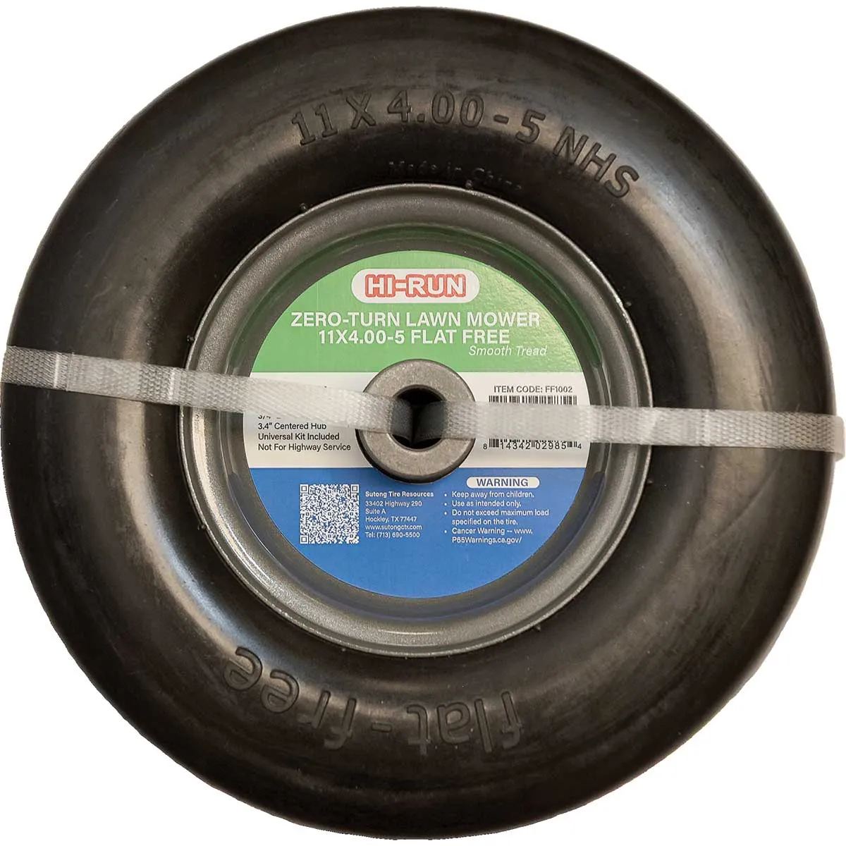 Hi-Run Smooth Flat Free Mower Tire Wheel Assemblies