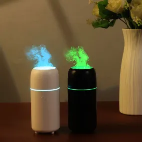 HIVAGI® 3D Flame Humidifier Ultrasonic Nebulizer - Aroma Diffuser with Color Changing LED Lights - Ideal for Home, Gym, Yoga.