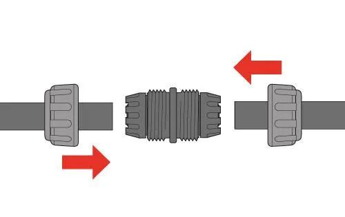 Hozelock Universal Straight/Joiner 13mm (2 Pack) - 7017